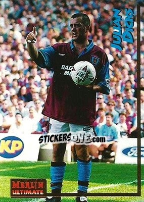 Sticker Julian Dicks - English Premier League 1995-1996 - Merlin
