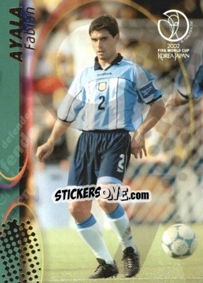 Sticker Fabián Ayala - FIFA World Cup Korea/Japan 2002. Trading Cards - Panini