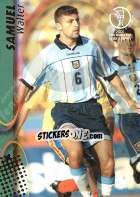 Cromo Walter Samuel - FIFA World Cup Korea/Japan 2002. Trading Cards - Panini
