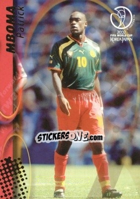 Sticker Patrick Mboma - FIFA World Cup Korea/Japan 2002. Trading Cards n. 40 - Panini