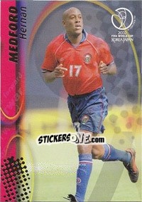 Sticker Hernan Medford - FIFA World Cup Korea/Japan 2002. Trading Cards n. 44 - Panini