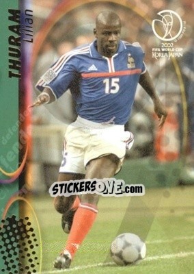 Sticker Lilian Thuram - FIFA World Cup Korea/Japan 2002. Trading Cards - Panini