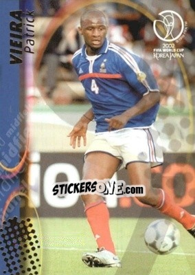 Sticker Patrick Vieira - FIFA World Cup Korea/Japan 2002. Trading Cards - Panini