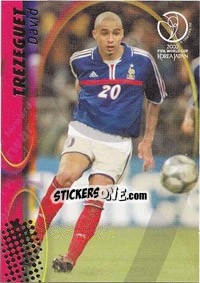 Sticker David Trezeguet - FIFA World Cup Korea/Japan 2002. Trading Cards n. 63 - Panini