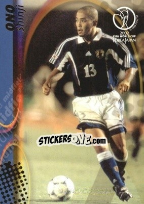 Sticker Shinji Ono - FIFA World Cup Korea/Japan 2002. Trading Cards n. 76 - Panini