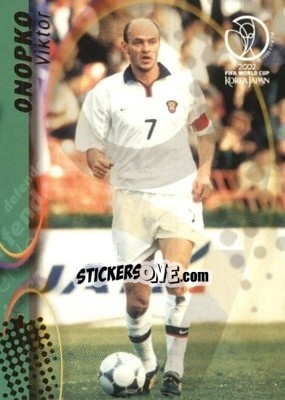 Sticker Viktor Onopko - FIFA World Cup Korea/Japan 2002. Trading Cards - Panini