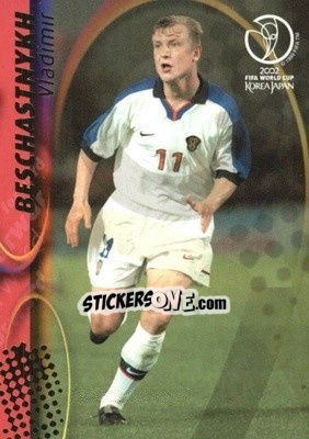 Sticker Vladimir Beschastnykh - FIFA World Cup Korea/Japan 2002. Trading Cards - Panini