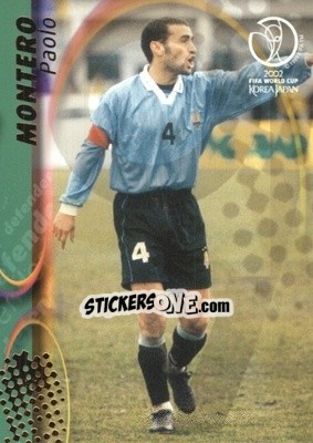 Cromo Paolo Montero - FIFA World Cup Korea/Japan 2002. Trading Cards - Panini