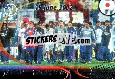 Sticker Japan 0-1 Turkey - FIFA World Cup Korea/Japan 2002. Trading Cards - Panini