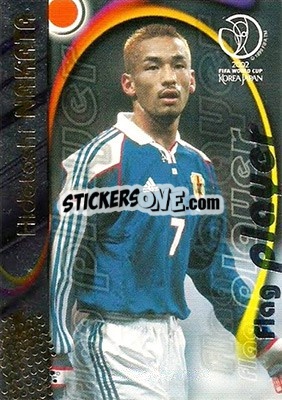 Sticker Hidetoshi Nakata - FIFA World Cup Korea/Japan 2002. Trading Cards n. F9 - Panini