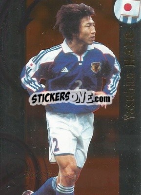 Sticker Yasuhiro Hato - FIFA World Cup Korea/Japan 2002. Trading Cards n. J4 - Panini