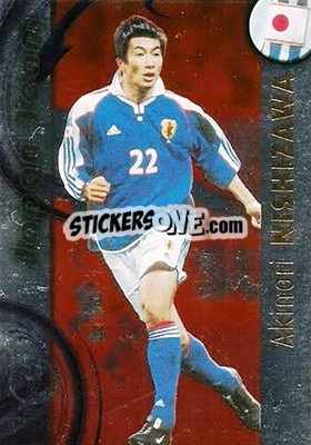 Sticker Akinori Nishizawa - FIFA World Cup Korea/Japan 2002. Trading Cards n. J20 - Panini