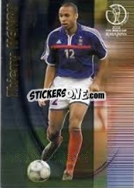 Sticker Thierry Henry - FIFA World Cup Korea/Japan 2002. Trading Cards n. U10 - Panini