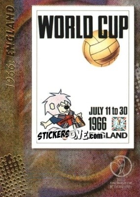 Sticker 1966: England - FIFA World Cup Korea/Japan 2002. Trading Cards n. 11 - Panini