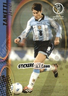 Figurina Javier Zanetti - FIFA World Cup Korea/Japan 2002. Trading Cards - Panini