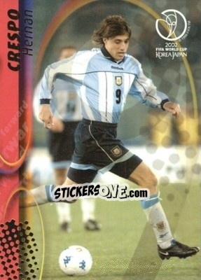 Figurina Hernan Crespo - FIFA World Cup Korea/Japan 2002. Trading Cards - Panini