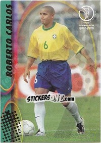 Sticker Roberto Carlos - FIFA World Cup Korea/Japan 2002. Trading Cards - Panini