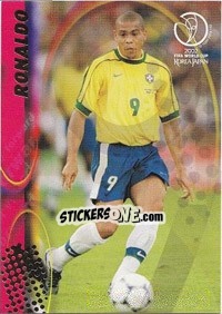 Sticker Ronaldo - FIFA World Cup Korea/Japan 2002. Trading Cards n. 37 - Panini