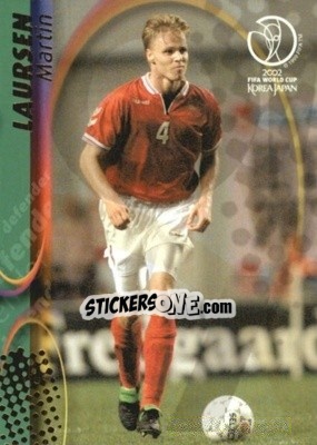 Sticker Martin Laursen - FIFA World Cup Korea/Japan 2002. Trading Cards n. 47 - Panini