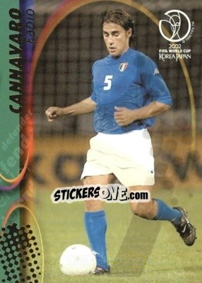 Figurina Fabio Cannavaro - FIFA World Cup Korea/Japan 2002. Trading Cards - Panini