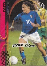 Figurina Francesco Totti - FIFA World Cup Korea/Japan 2002. Trading Cards - Panini