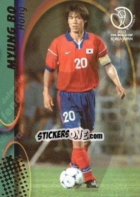 Sticker Hong Myung Bo - FIFA World Cup Korea/Japan 2002. Trading Cards - Panini