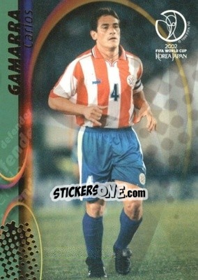 Sticker Carlos Gamarra - FIFA World Cup Korea/Japan 2002. Trading Cards - Panini