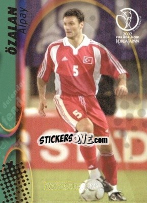 Cromo Alpay Özalan - FIFA World Cup Korea/Japan 2002. Trading Cards - Panini
