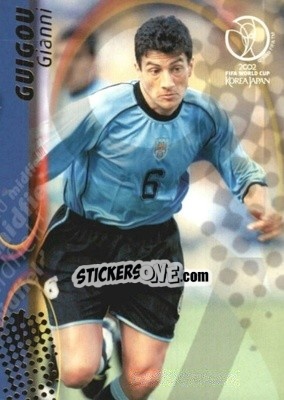 Sticker Gianni Guigou - FIFA World Cup Korea/Japan 2002. Trading Cards - Panini