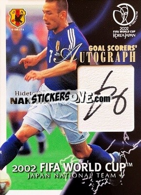 Sticker Hidetoshi Nakata - FIFA World Cup Korea/Japan 2002. Trading Cards n. A8 - Panini