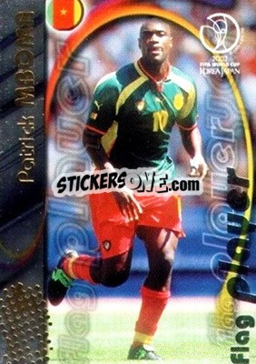 Sticker Patrick M'Boma - FIFA World Cup Korea/Japan 2002. Trading Cards n. F3 - Panini