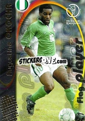 Sticker Augustine Okocha - FIFA World Cup Korea/Japan 2002. Trading Cards - Panini