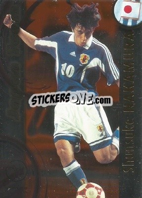 Sticker Shunsuke Nakamura - FIFA World Cup Korea/Japan 2002. Trading Cards n. J14 - Panini