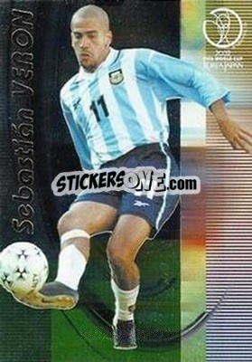 Cromo Juan Sebastián Verón - FIFA World Cup Korea/Japan 2002. Trading Cards - Panini