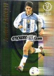 Sticker Javier Zanetti - FIFA World Cup Korea/Japan 2002. Trading Cards - Panini