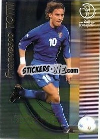 Sticker Francesco Totti - FIFA World Cup Korea/Japan 2002. Trading Cards - Panini