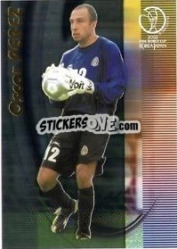 Cromo Óscar Pérez - FIFA World Cup Korea/Japan 2002. Trading Cards - Panini