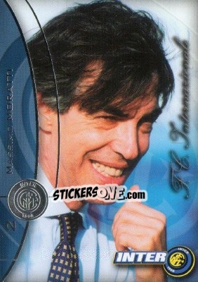 Sticker Moratti - Inter 2000 Cards n. 2 - Ds