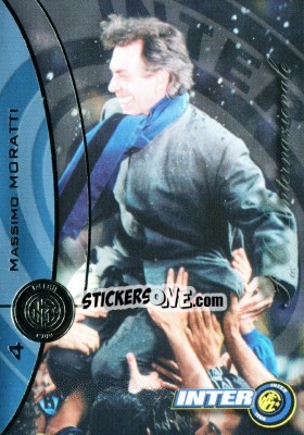 Figurina Moratti - Inter 2000 Cards - Ds