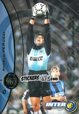 Sticker Angelo Peruzzi - Inter 2000 Cards n. 6 - Ds