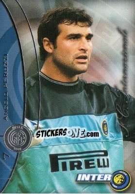 Sticker Angelo Peruzzi - Inter 2000 Cards n. 7 - Ds