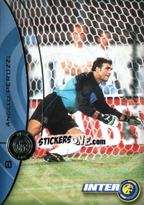 Sticker Angelo Peruzzi - Inter 2000 Cards n. 8 - Ds