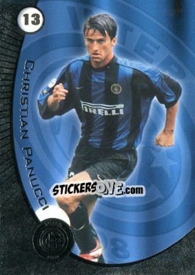 Sticker Christian Panucci - Inter 2000 Cards n. 13 - Ds