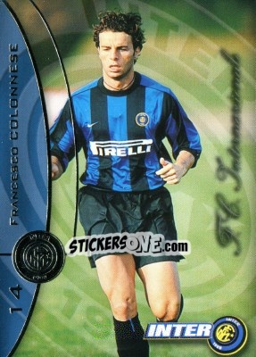 Sticker Francesco Colonnese - Inter 2000 Cards n. 14 - Ds