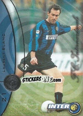 Sticker Laurent Blanc - Inter 2000 Cards - Ds