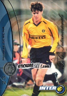 Sticker Michele Serena - Inter 2000 Cards n. 23 - Ds
