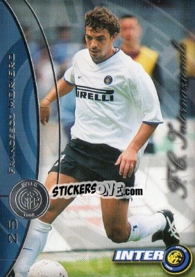 Sticker Francesco Moriero - Inter 2000 Cards n. 25 - Ds