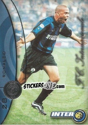 Sticker Ronaldo - Inter 2000 Cards n. 28 - Ds