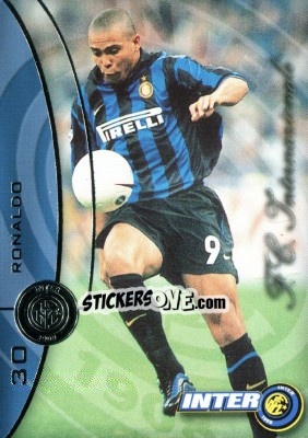 Sticker Ronaldo - Inter 2000 Cards n. 30 - Ds