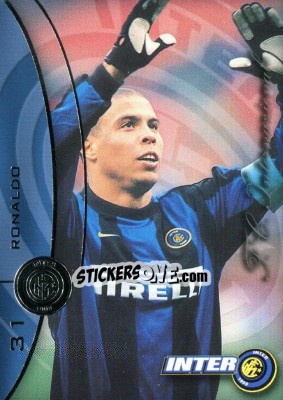 Sticker Ronaldo - Inter 2000 Cards n. 31 - Ds